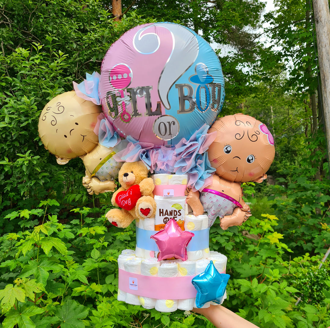 Babyshower boy or girl bleiekake
