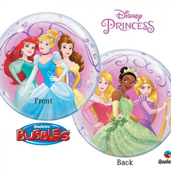 Disney princess bubble ballong 22"/56cm