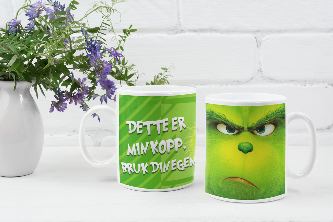 Grinch kopp - Dette er min kopp bruk din egen