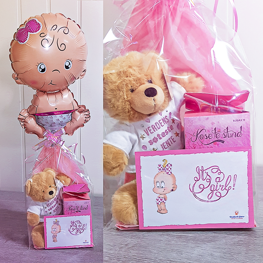 Babyshower gavesett med ballong