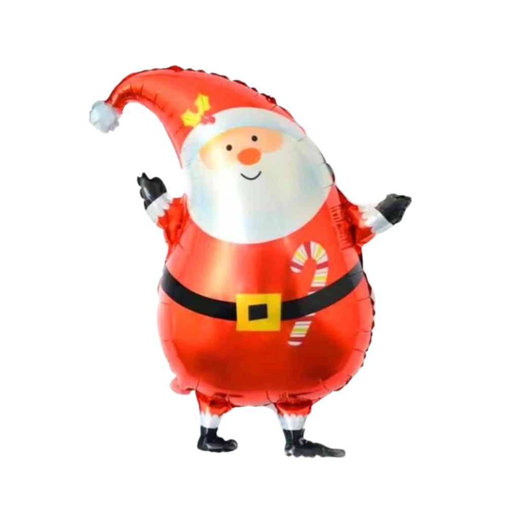Liten julenisse figur folie ballong 27x30cm