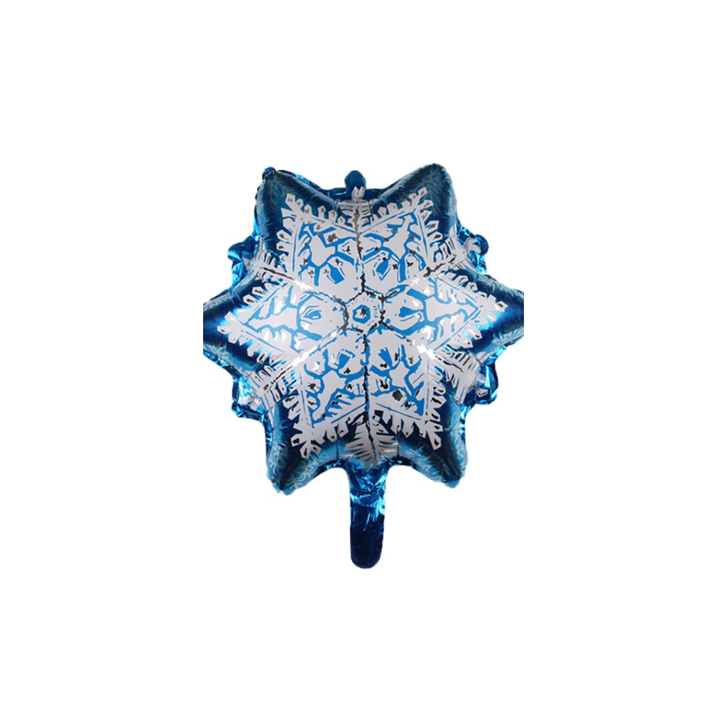 Snøflak liten folie ballong 28x33cm