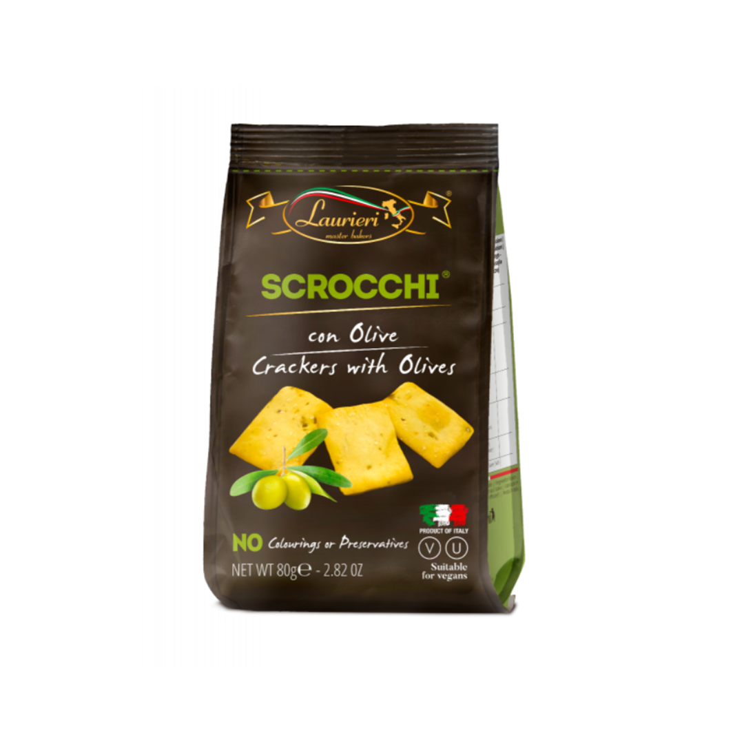 Scrocchi med oliven 80g