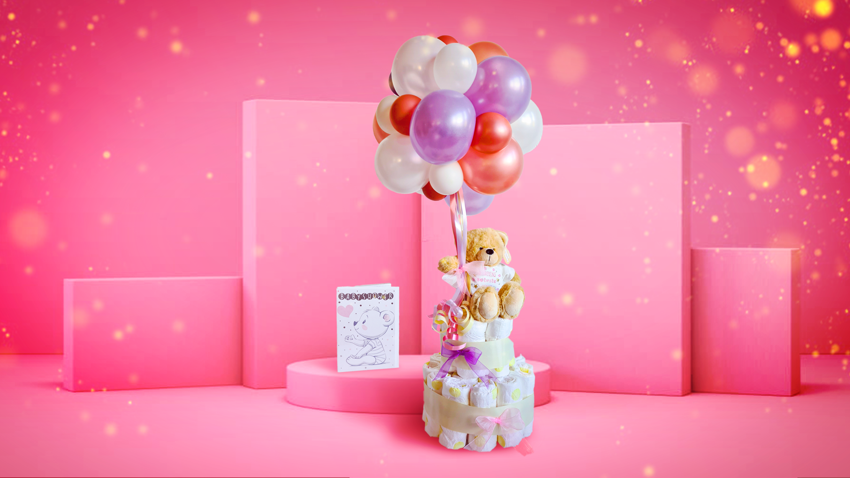 Bleiekake med ballonger