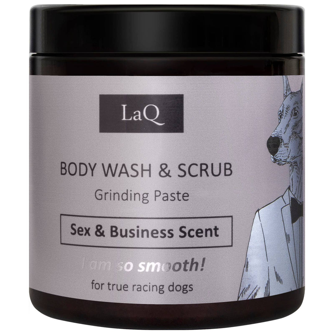 LaQ Doberman Gavesett for Menn – Dusjsåpe, Body Scrub & Såpe