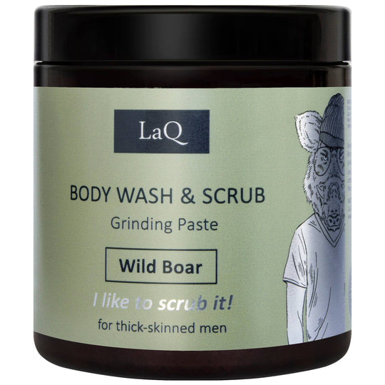 LaQ Wild Boar Gavesett for Menn – Dusjsåpe, Body Scrub & Såpe