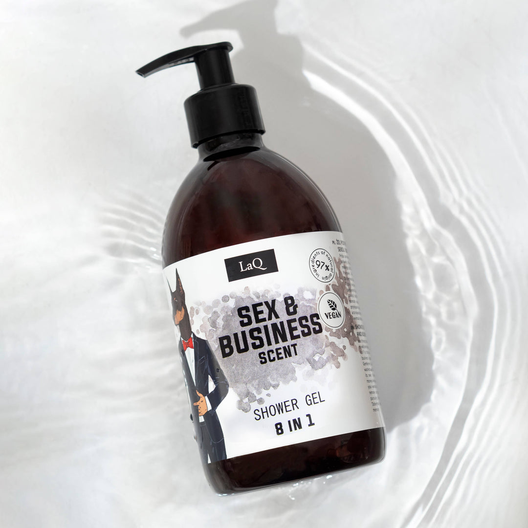 LaQ Doberman Dusjsåpe for Menn 8-i-1 – Maskulin Duft | 500 ml