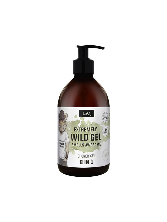 LaQ Wild Boar Dusjsåpe for Menn 8-i-1 – Extremely Wild | 500 ml