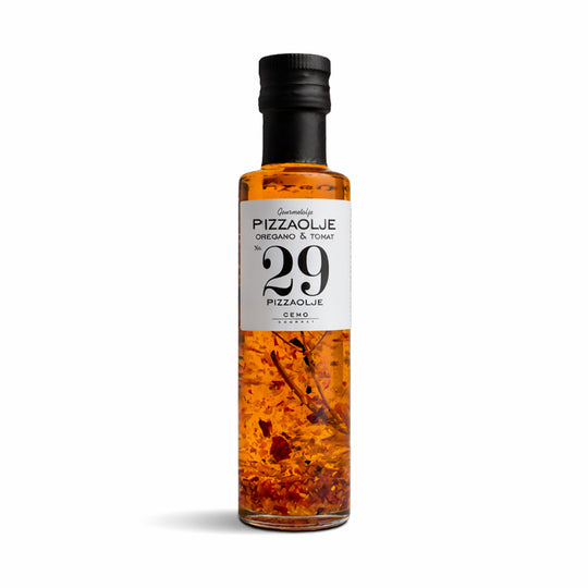 Pizzaolje med oregano og tomat fra Cemo i glassflaske 200 ml