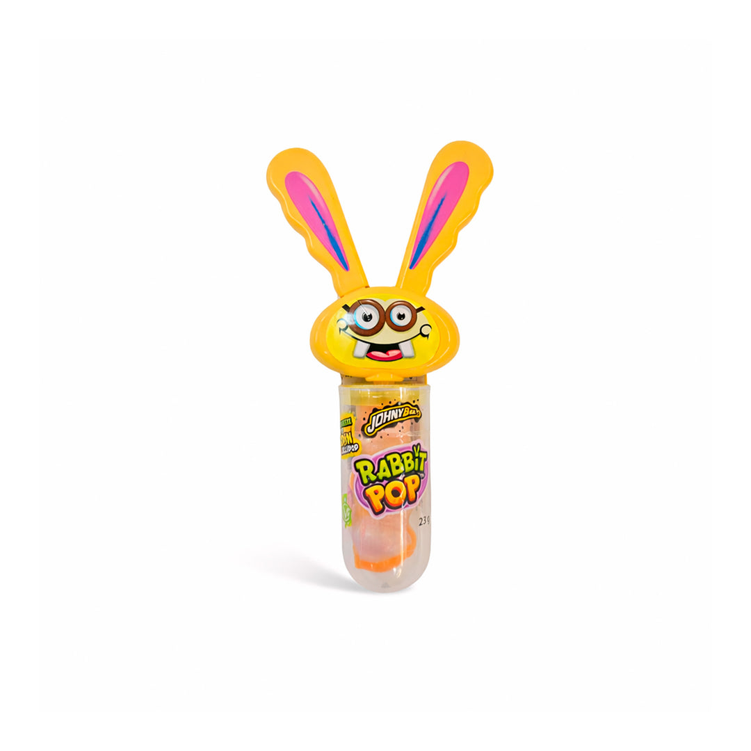 Rabbit Pop lollipop formet som en søt kaninleke fylt med godteri