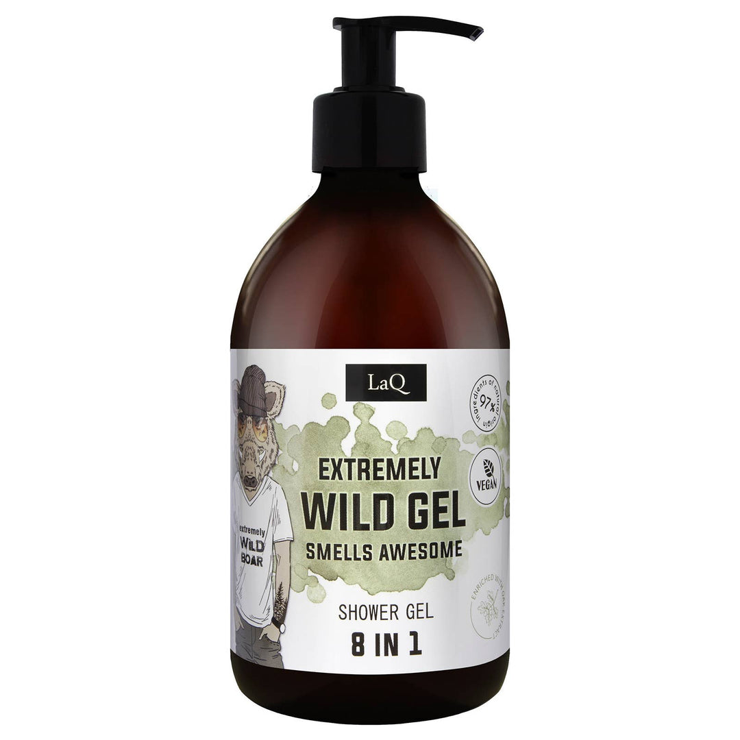LaQ Wild Boar Gavesett for Menn – Dusjsåpe, Body Scrub & Såpe
