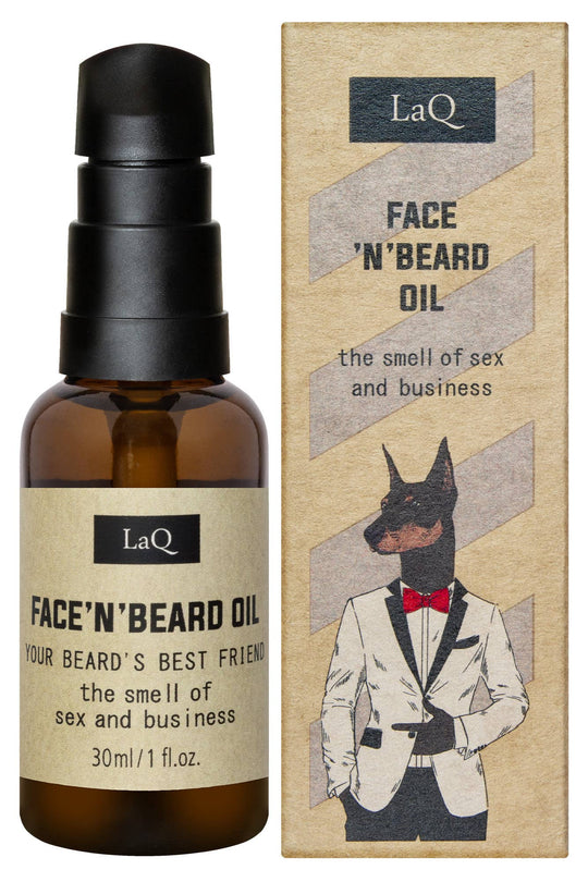 LaQ Face & Beard Oil Doberman – Skjeggolje for Før og Etter Barbering