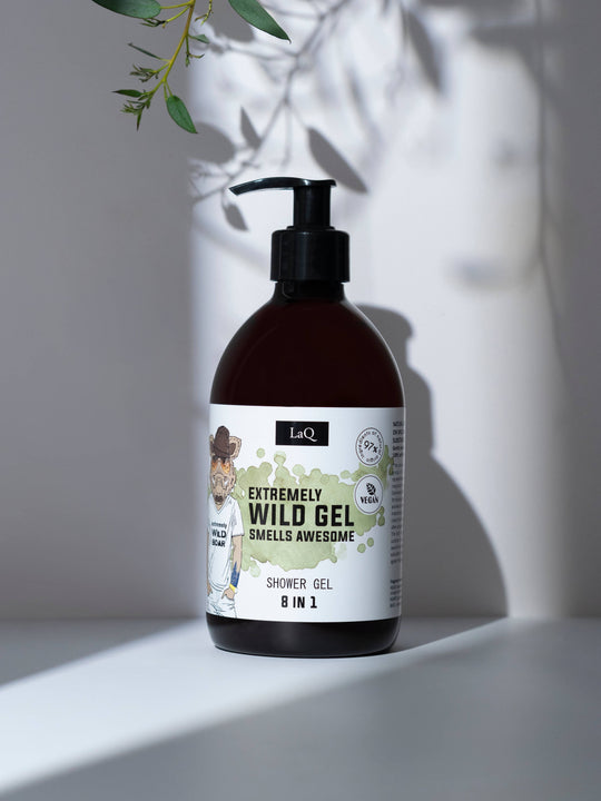 LaQ Wild Boar Dusjsåpe for Menn 8-i-1 – Extremely Wild | 500 ml