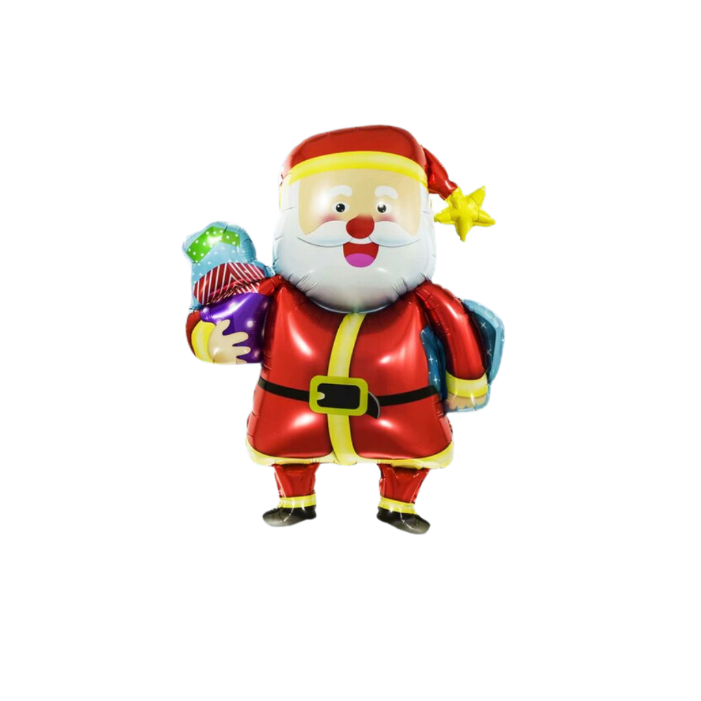 Julenisse liten folie ballong 28x36cm
