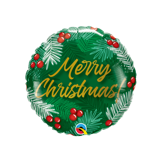 Merry Christmas folieballong 18"/46cm