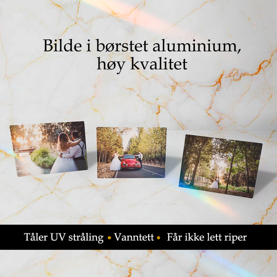 Bilde på aluminium - personligtilpasset med ditt bilde!